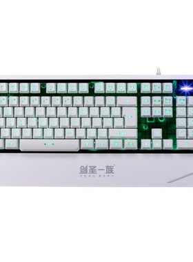 104 Keys Mechanical 3 LED Backlit USB Wired Game keyborad Sw