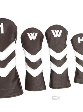 4pcs Golf Head Cover Driver Fairway Wood Covers Protector Sl