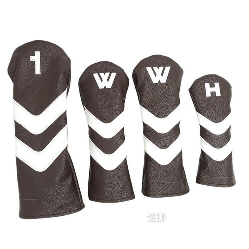 4pcs Golf Head Cover Driver Fairway Wood Covers Protector Sl