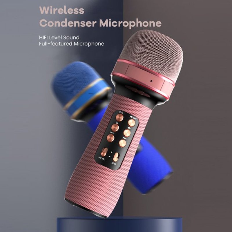 WS-898 Bluetooth Handheld Microphone Wireless Karaoke Double
