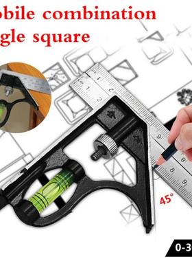 Stainless steel Adeeing Square Ruler Set Kit 300mm (12) Adj