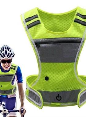 Led Light Up Running Vest High 360 Degree Visibility