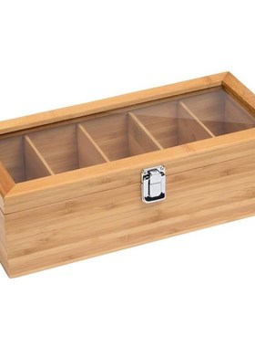 Bamboo System Tea Bag Jewelry Organizer Storage Box 5 Compar