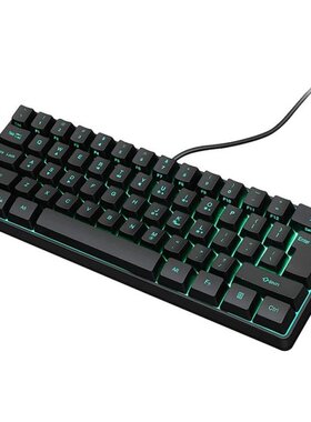Gaming Keyboard, 61 Keys Multi Color RGB Illuminated LED Bac