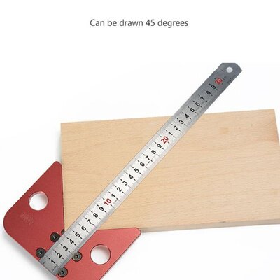 45 Degree Angle Scribe Round Centerline Scribe Wood Ruled Ca