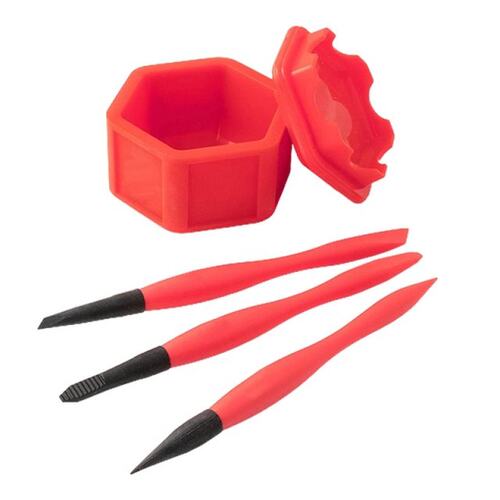 Upgraded Glue Brush Holder Fine Tip Chiseled Tip & Flat