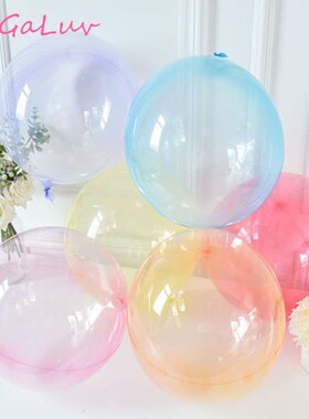 18/24/36inch Colorful Crystal Transparent Bubble Balloon Rou