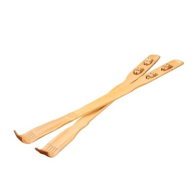 Back Scratcher Wooden Body Stick Roller Backscratcher Bambo