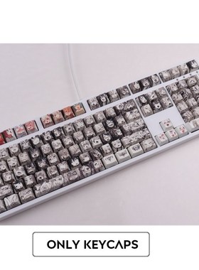 PBT 108key Ahegao Keycap Dye Sublimation OEM Profile Japanes