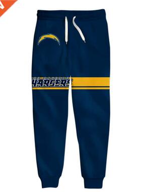 Yellow Chargers Casual Pants Fashion Striped Los Angeles Set