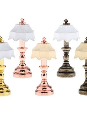 1:12 Dollhouse Miniature Furniture Umbrella Lampshade Table