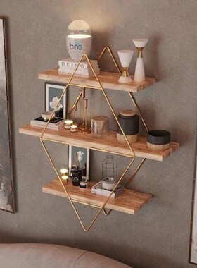 Large Size Prism Solid Wall Shelf Kitchen Bathroom Bookcase