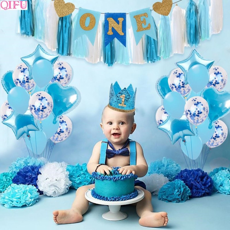 1st Birthday Boy Girl Birthday Balloons Decor 1 First Birthd