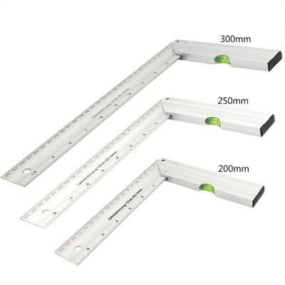 90° Carpenter Angle Finder Ruler Gauge Thickening Alumin