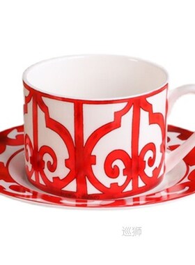 Classic European Bone China Coffee Cups and Saucers Tablewar