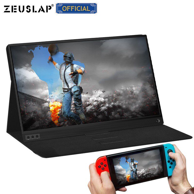 ZESLAP thin portable lcd hd monitor 15.6 usb type c hdmi for