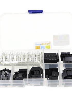 310Pcs 2.54mm 1/2/3/4/5/6/8 Plug Connector Housing and Male