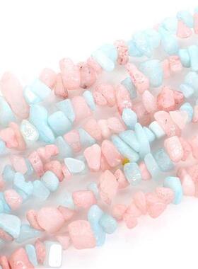 Irregular Chip Morganite Gravel Natural Morgan Stone Beads F