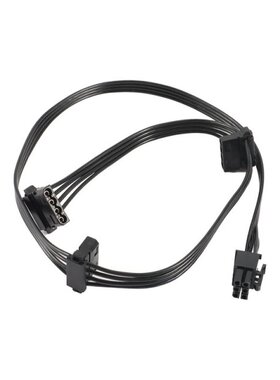 5 Pcs 6 Pin to 3X IDE Driver Power Cable for EVGA Supernova