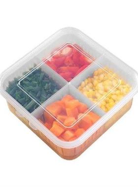 Fridge Organizer With Lid Stackable Clear Vegetable Storage