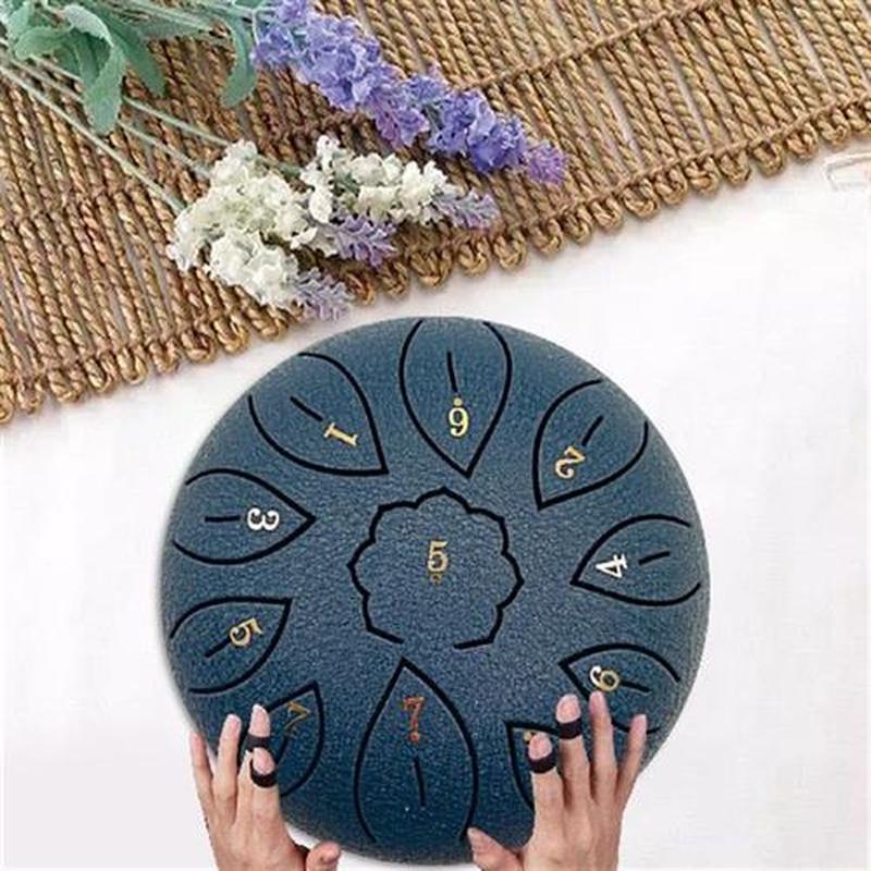 6 Inch Mini Drum 11 Tone Steel Tongue Drum Tune C