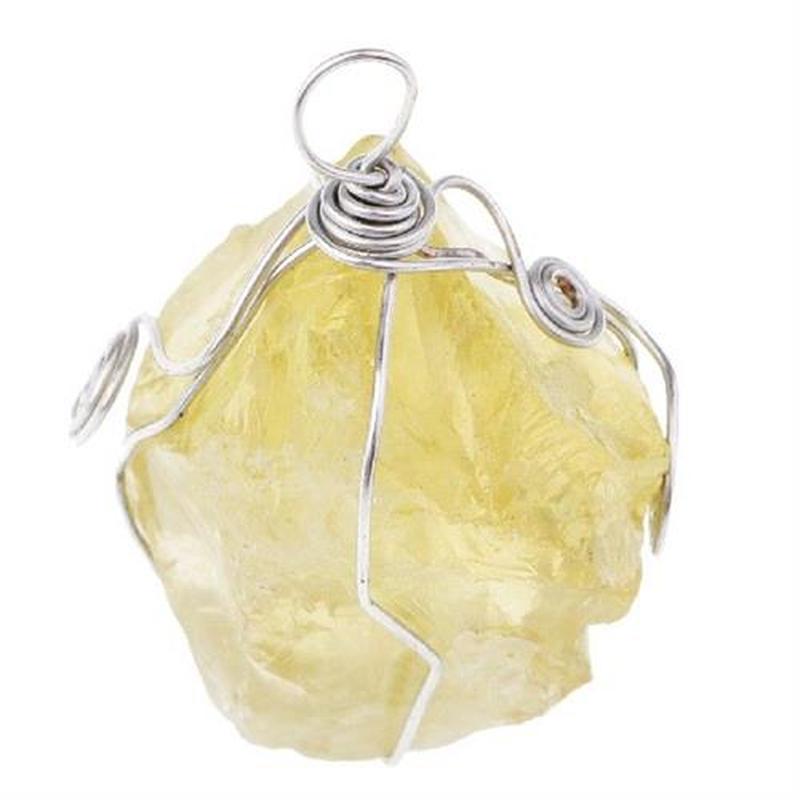 25-30mm Citrine Energy Pendant Stone Crystal For