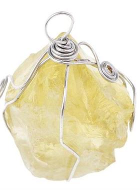 25-30mm Citrine Energy Pendant Stone Crystal For