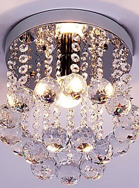 40W Flush Mount E14 K9 Crystal / Mini Style Modern Chandelie