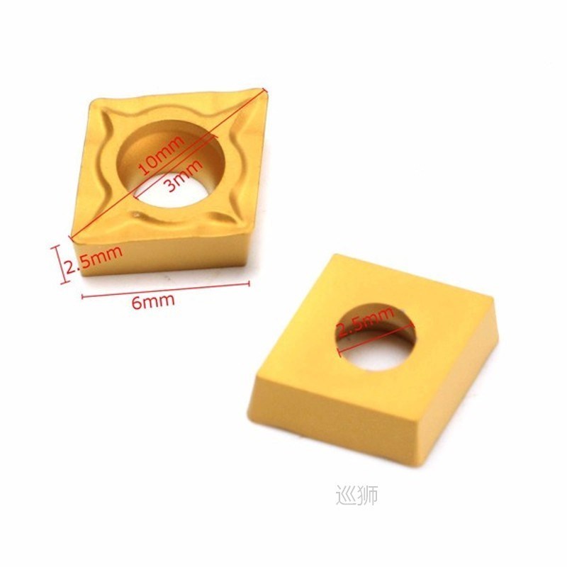 10pcs/box CCMT060204-HM YBC251 Titanium Coated CNC Carbide B