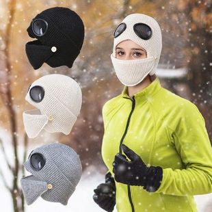 Winter Balaclava Hat Knitted Full Face Cover Ski Neck Warm