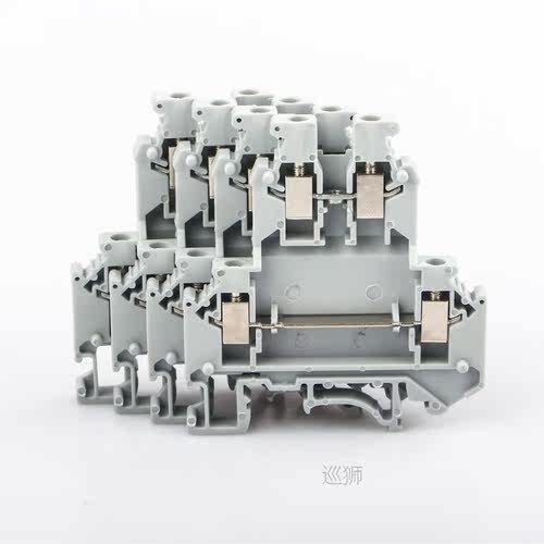 Din Rail Terminal Block UKK-3 Din Rail Mount Screw Connectio