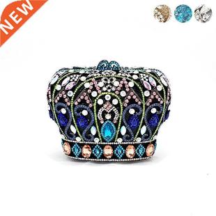 luxury handbag diamonds clutches crystal evening Women party