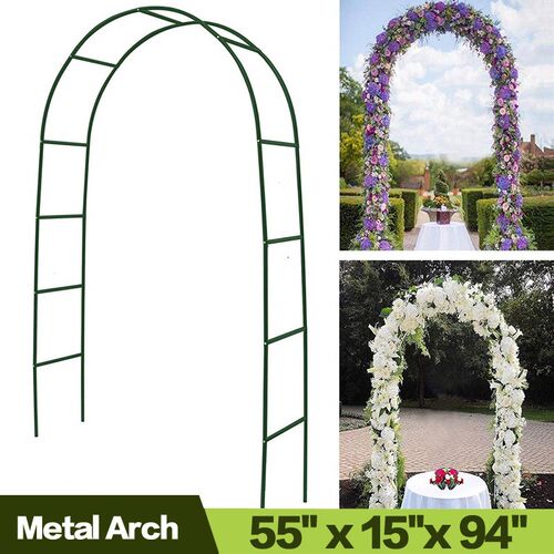 ALAYSED 7.9' Metal Arch Wedding Arch Garden Bridal Party
