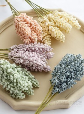 Bunch Fall Home Decor Artificial Fake Dried Cereal Flowers P