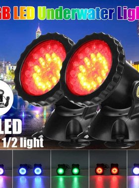 100-240V LED Underwater Lights Waterproof Lamp RGB 36leds Un