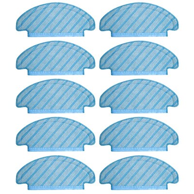 10Pcs Mop Cloths Cleaning Cloths for Ecovacs Deebot T8 Vacuu