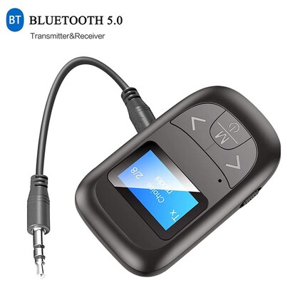 T14 Bluetooth 5.0 Audio Transmitter Receiver with LED Displa