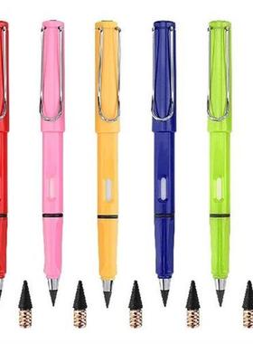 6pcs Inkless Pencils Graphite Pen Eternal Perpetual Pencil