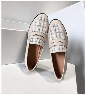 oxfords wom lattices loafers Girls colors shoes fabric mixed