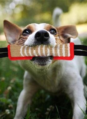 Dog Bite Stick Dog Training Chewing Pet Toy Hemp Cloth Dog
