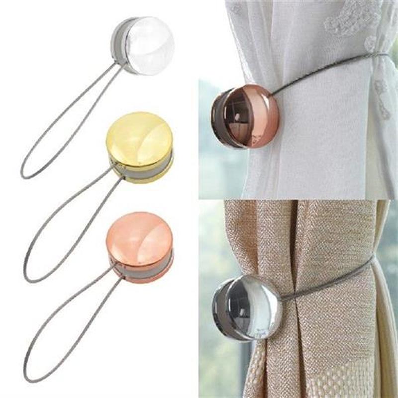 1Pc/ 2Pcs Magnetic Curtain Drapery Tiebacks Tie back