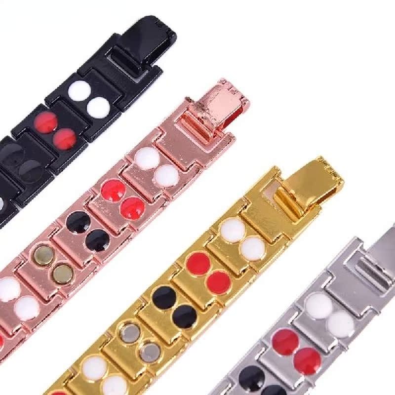 Punk Stainless Steel Men's Bracelets Energy Magnetic