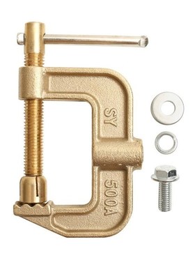 G Shape Welding Ground Clamp 500A Brass Grounding Welder Rod