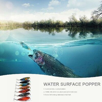 Luminous Fishing Lures 7 Segment Lifelike Eyes Hard Bait