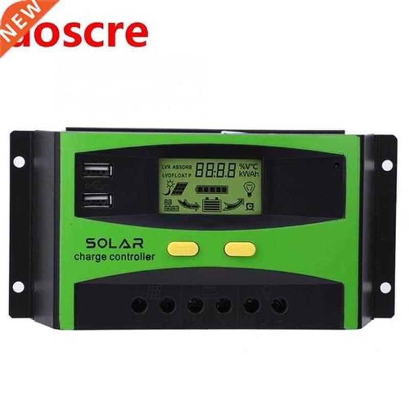 PWM Solar Charge Controller 0A 48V Charging Regulators LCD