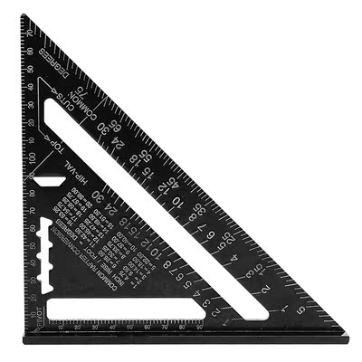 7 inch Triangle Ruler Aluminum Alloy Adjustable Combination