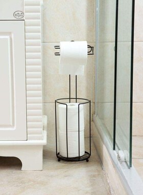 Floor type toilet paper holder, toilet roll paper rack, toil