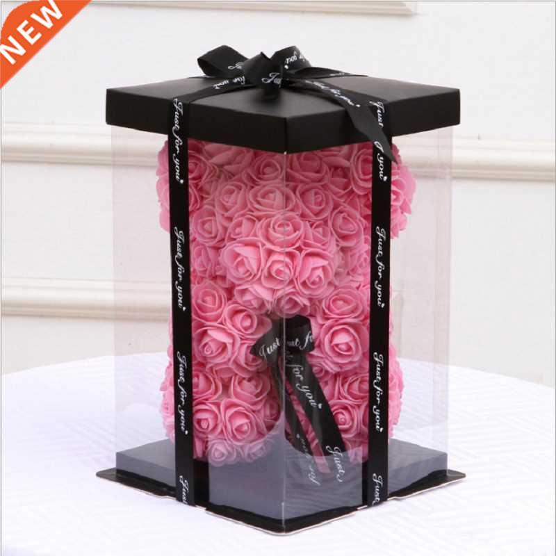 Valentines Day Gift 25cm Rose Teddy Bear From Flowers