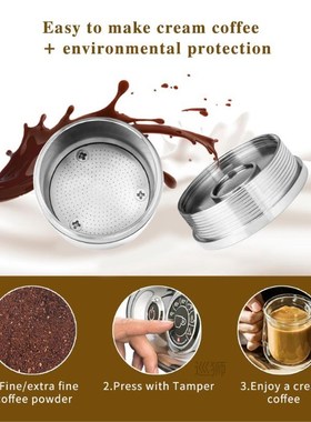 ICafilas Resuable Coffee Capsule Filter Fit for illy Coffee