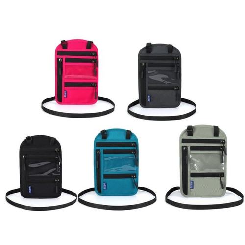 Practical Neck Wallet Travel Pouch with Adjustable Crossbody